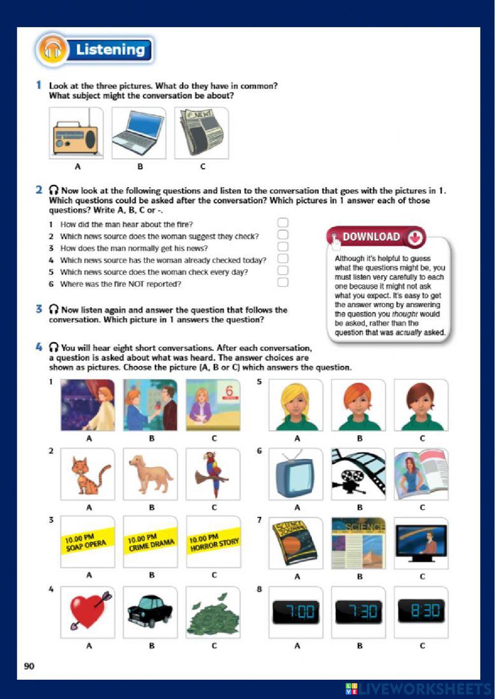 DOWNLOAD : LISTENING UNIT 7