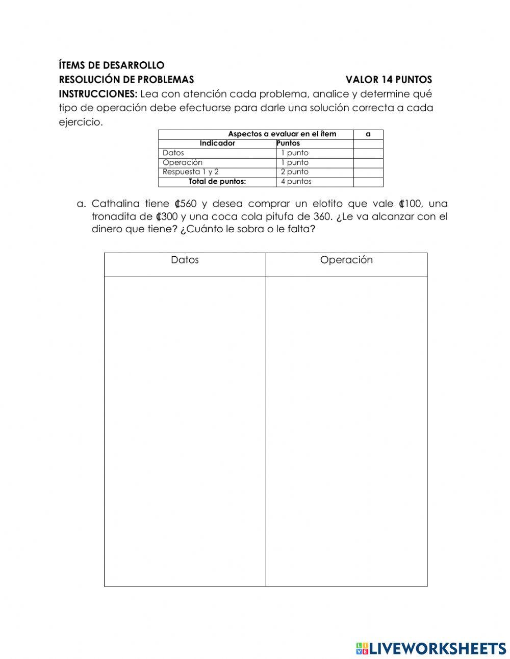 I EXAMEN II PERIODO (matematicas)