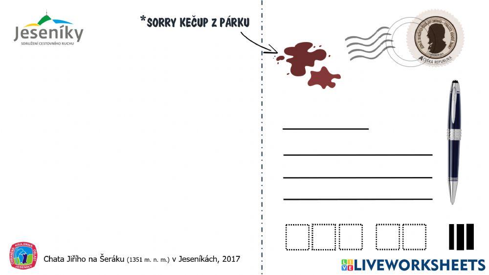 Prázdná pohlednice