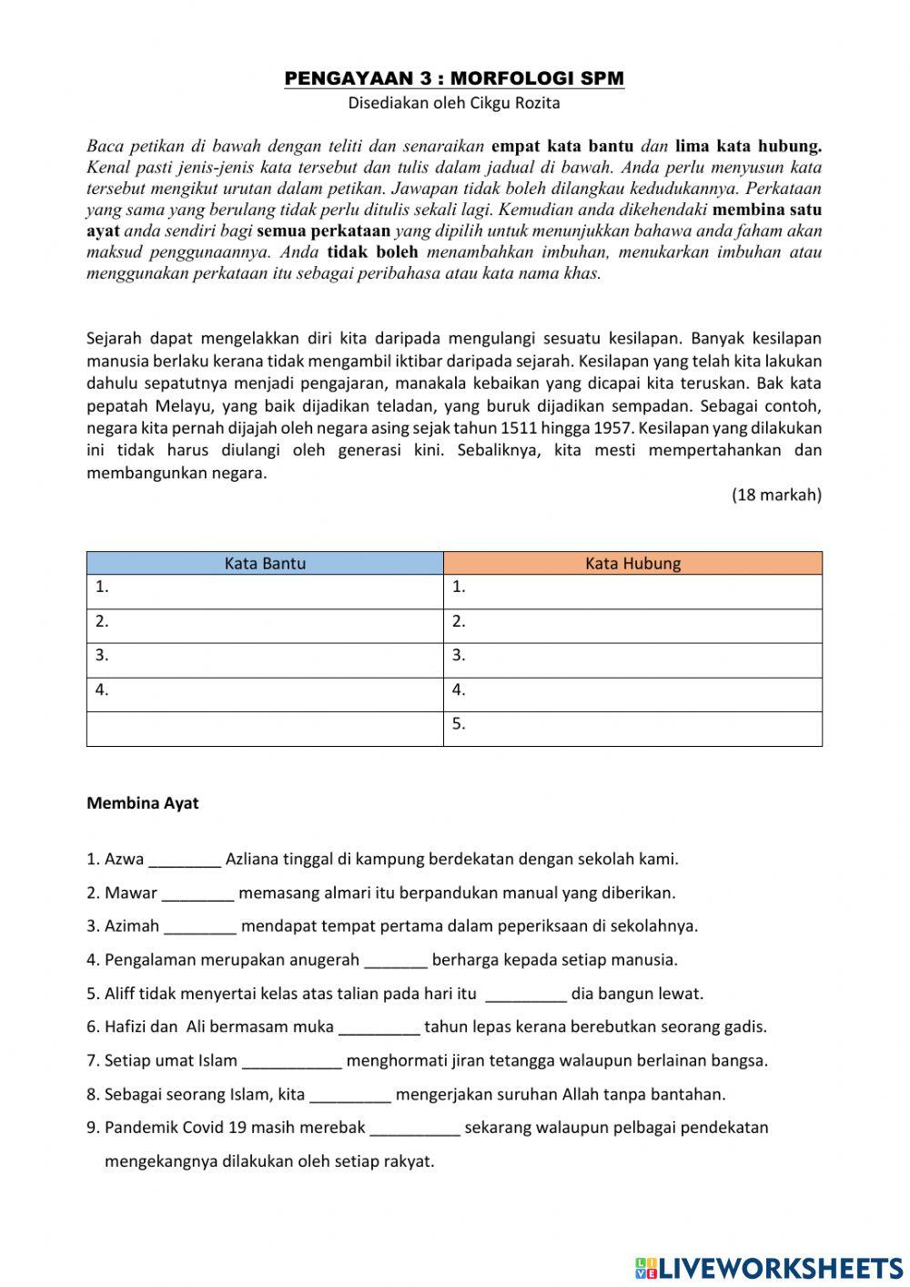Pengayaan 3 Morfologi