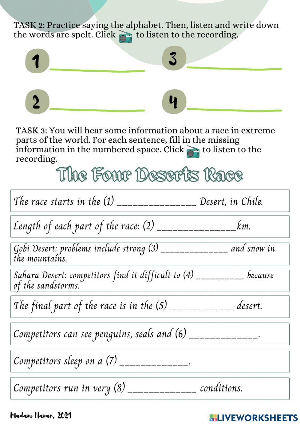 F3 unit 7 - listening