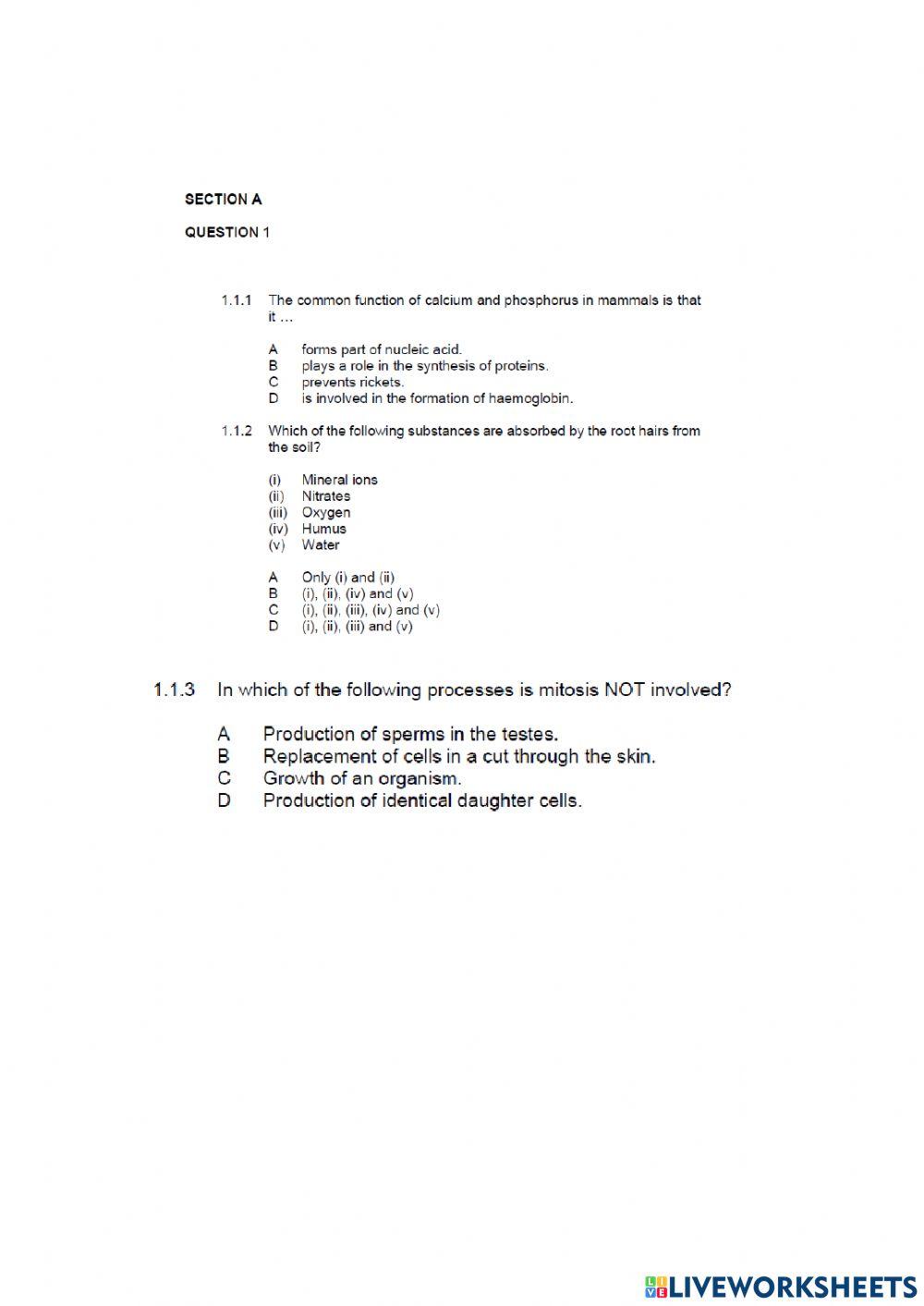 life-science-paper-1-part-1-worksheet-live-worksheets
