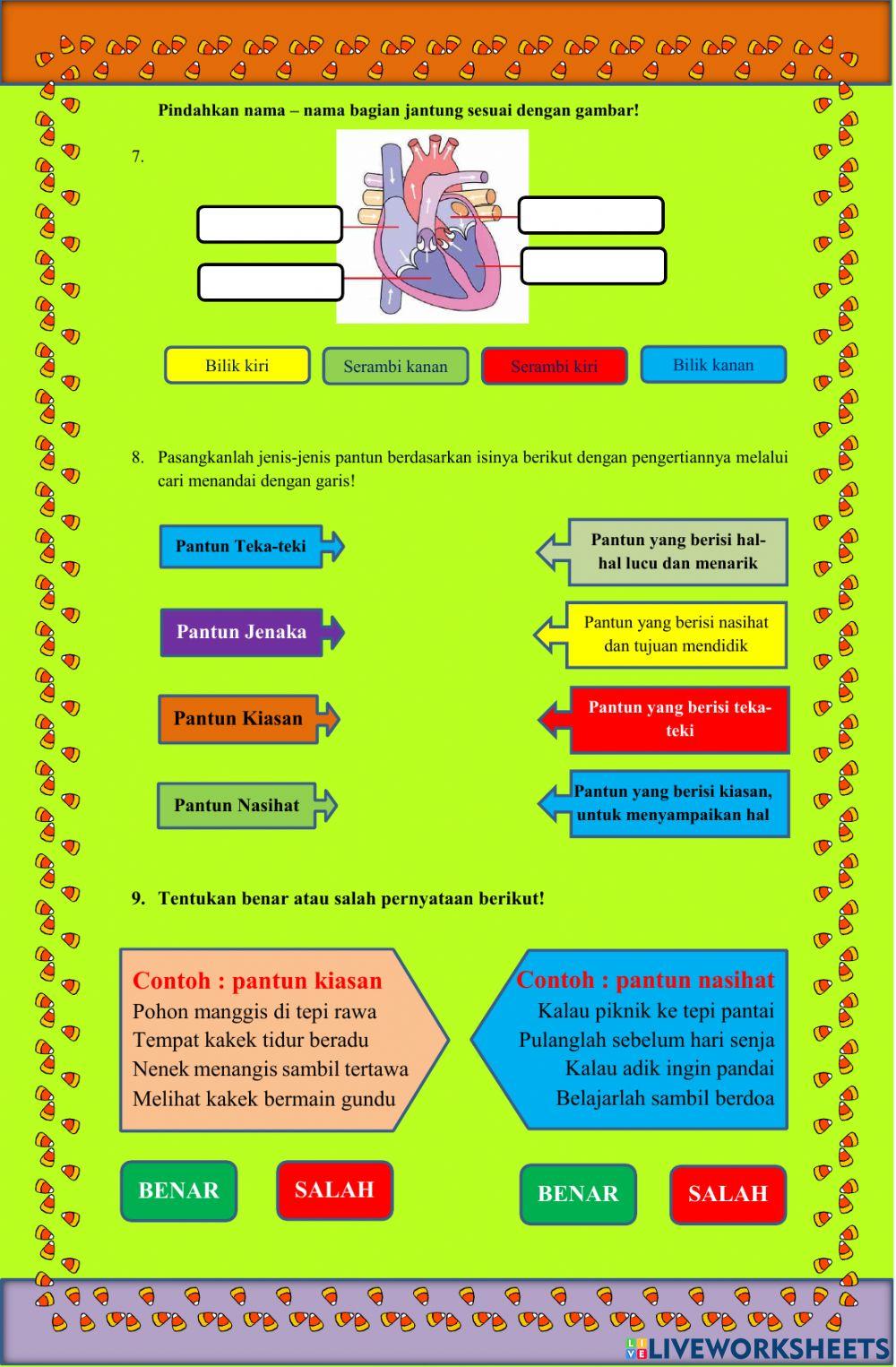 Pretes Peredaran Darah Sehat, Pantun dan Tangga Nada