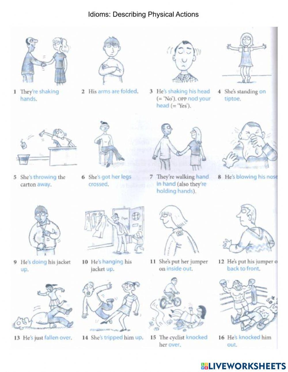 Idioms Describing movement