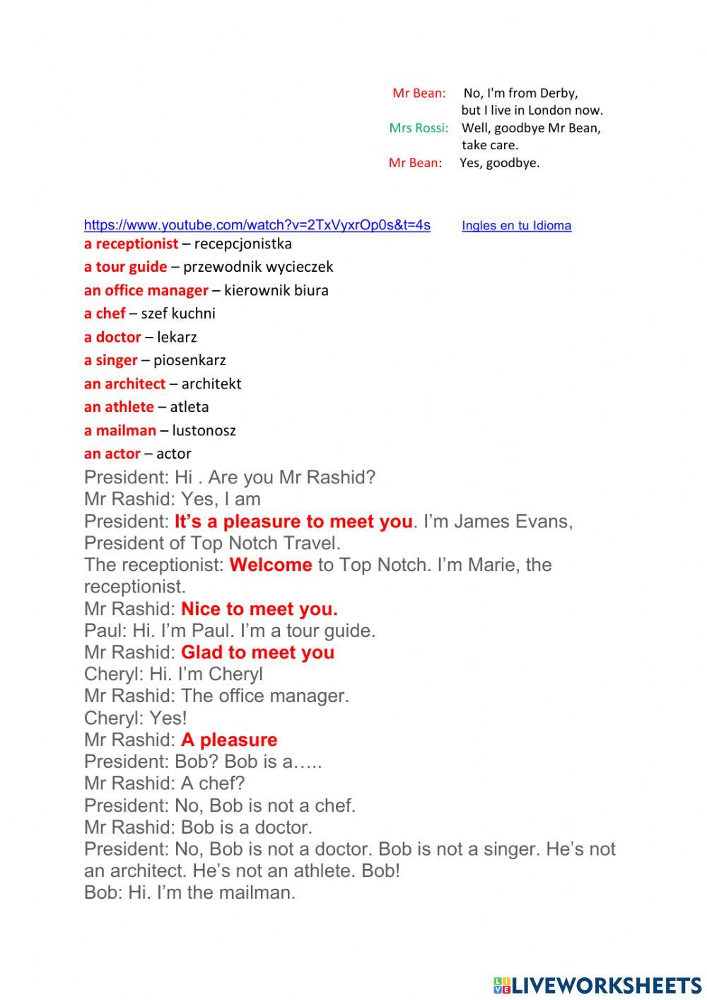 L013Nice to meet you