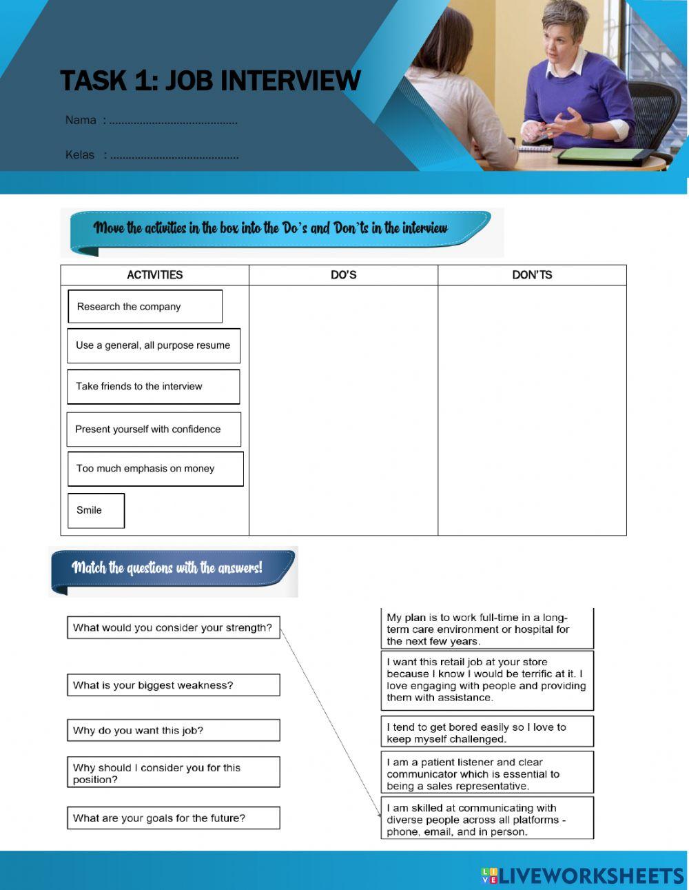 Lkpd - job interview