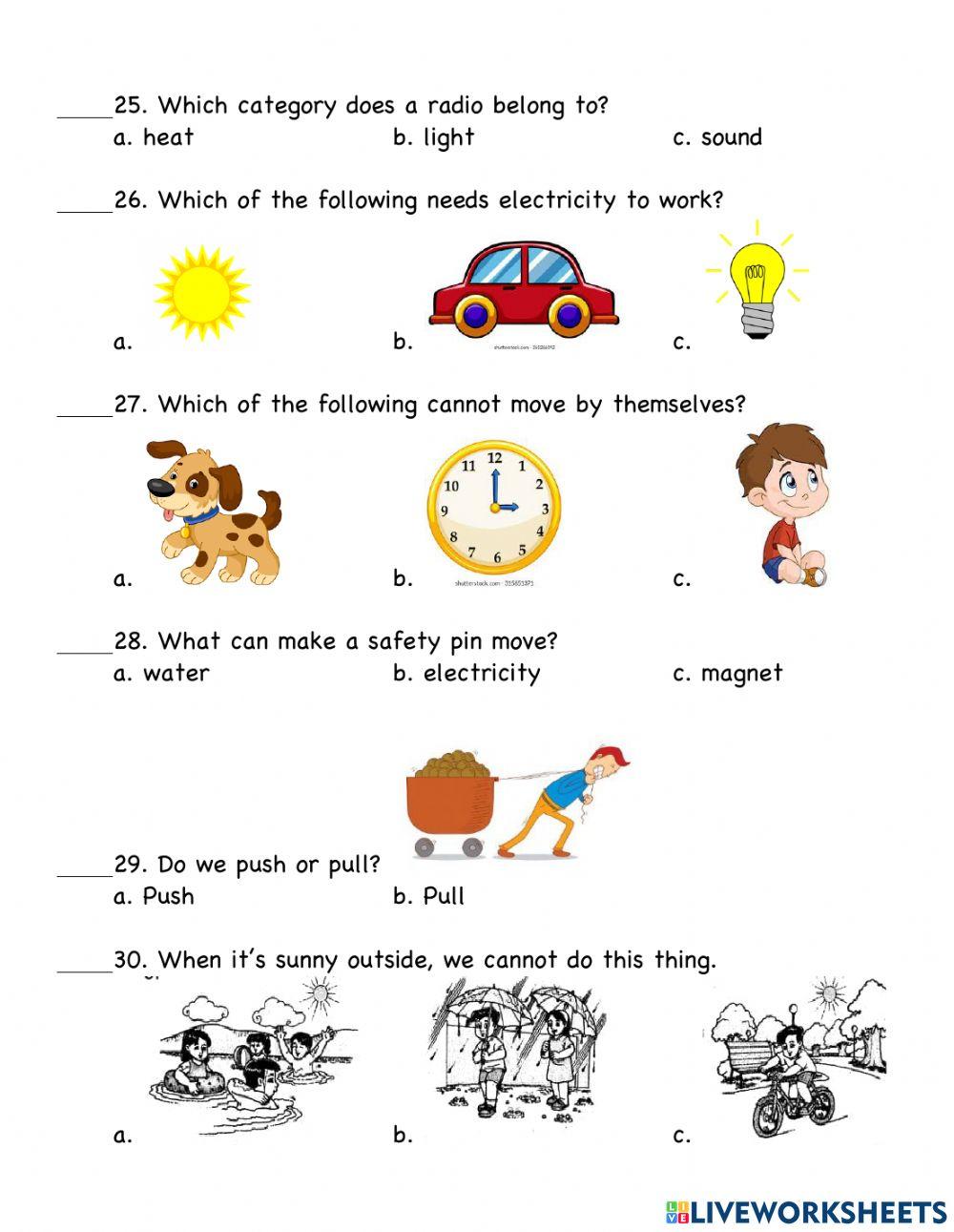 Assessment Test - Science 1 Assessment Test - Science 1