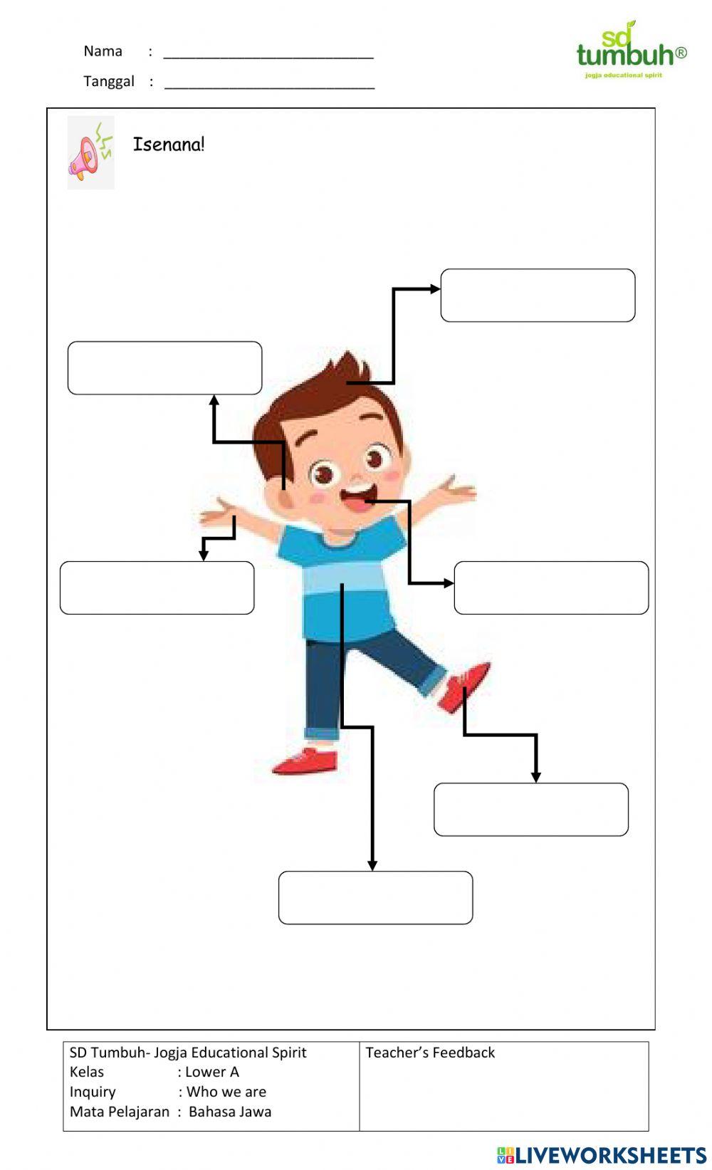 Bahasa Jawa-Evaluasi Perangane awak-Isian singkat
