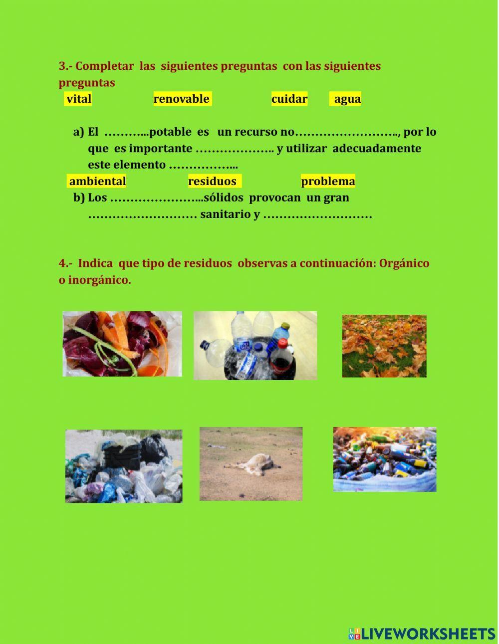 CUIDADO DEL MEDIO AMBIENTE