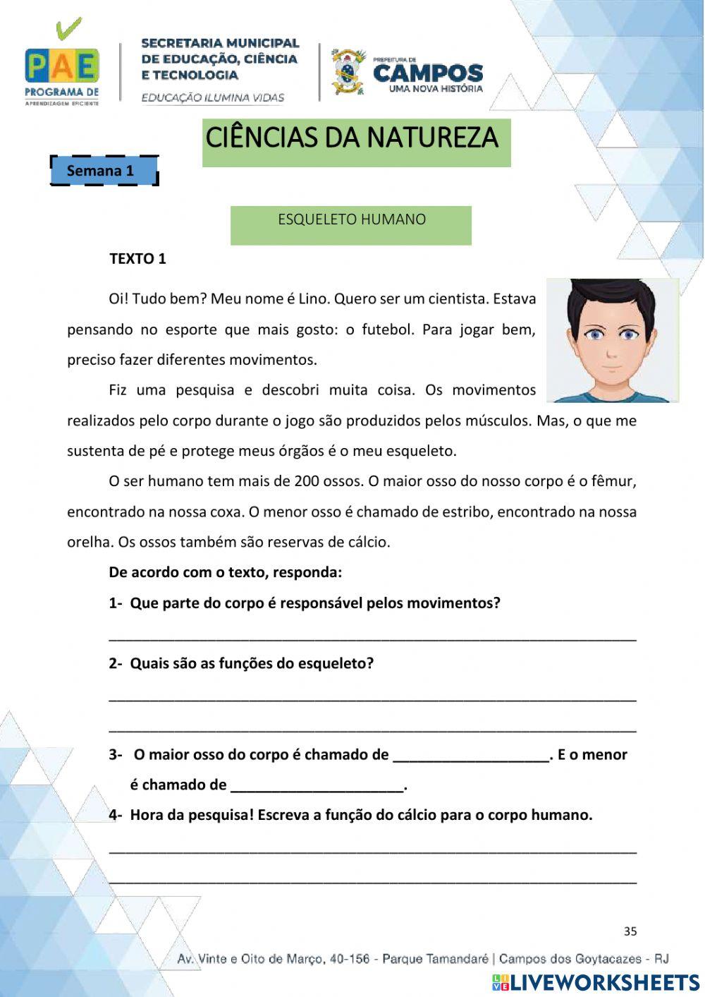 E. M. Alcebíades Candiano ( Partes do corpo Humano)