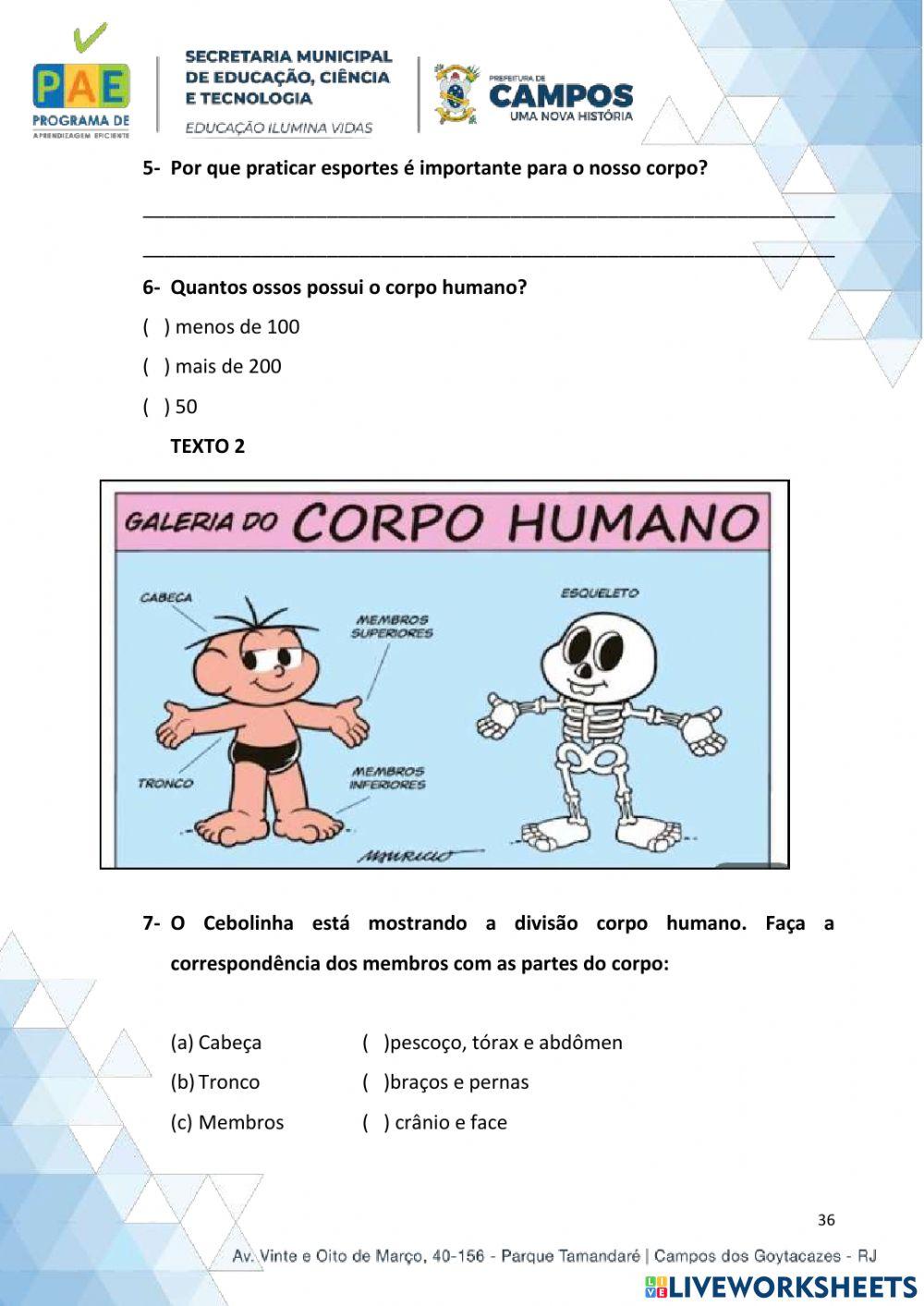 E. M. Alcebíades Candiano ( Partes do corpo Humano)
