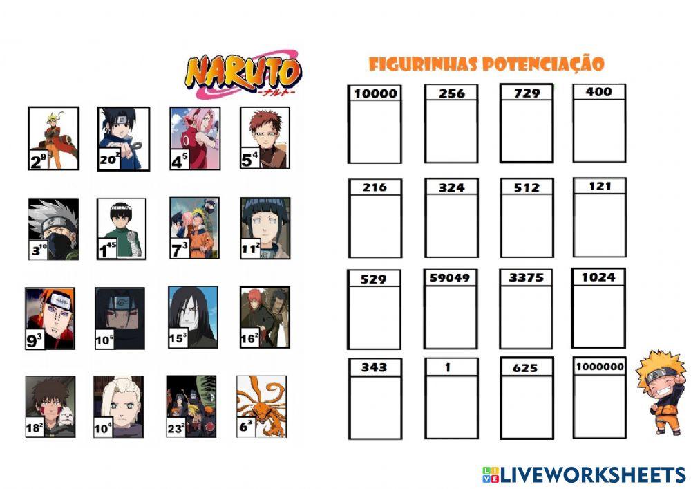 Potência - Figurinha Naruto