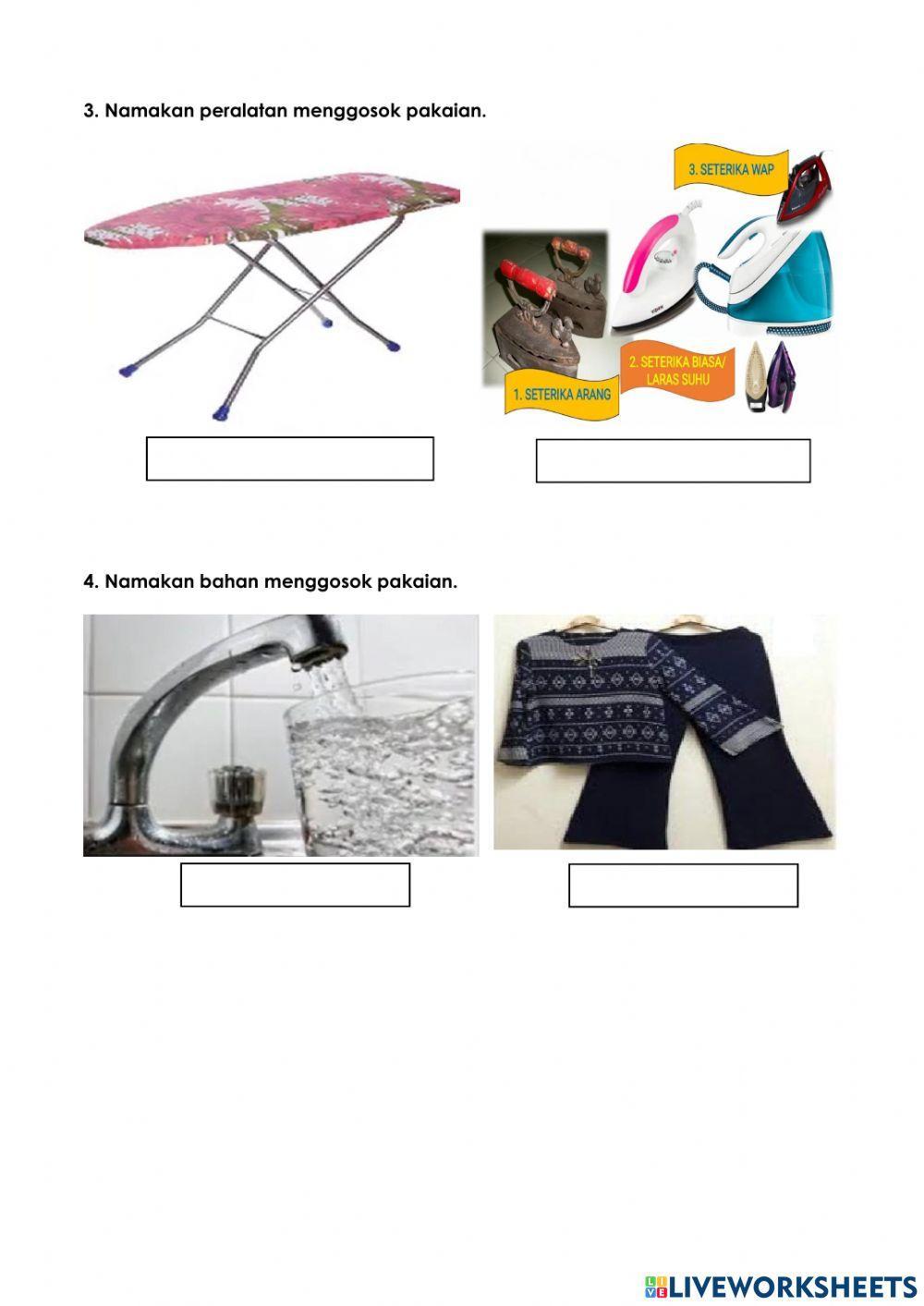 Latihan Menggosok Pakaian