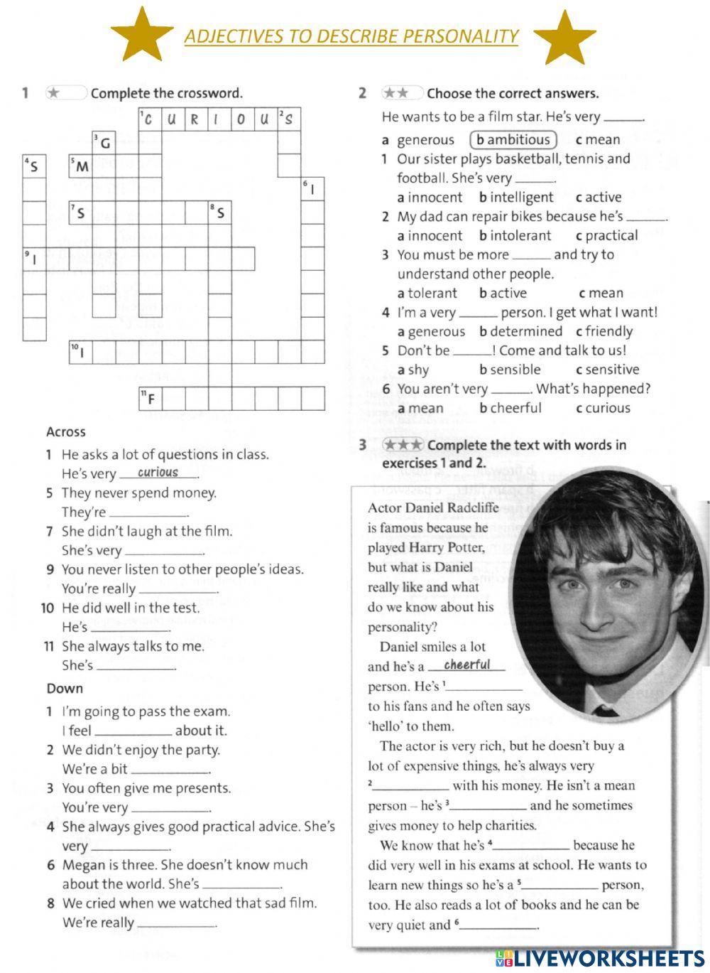 Describing personality