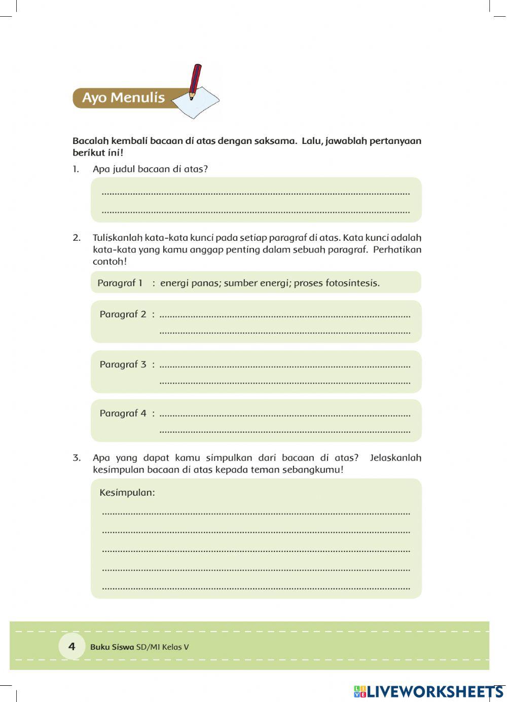 Tema 6 Subtema 1 Pembelajaran 1