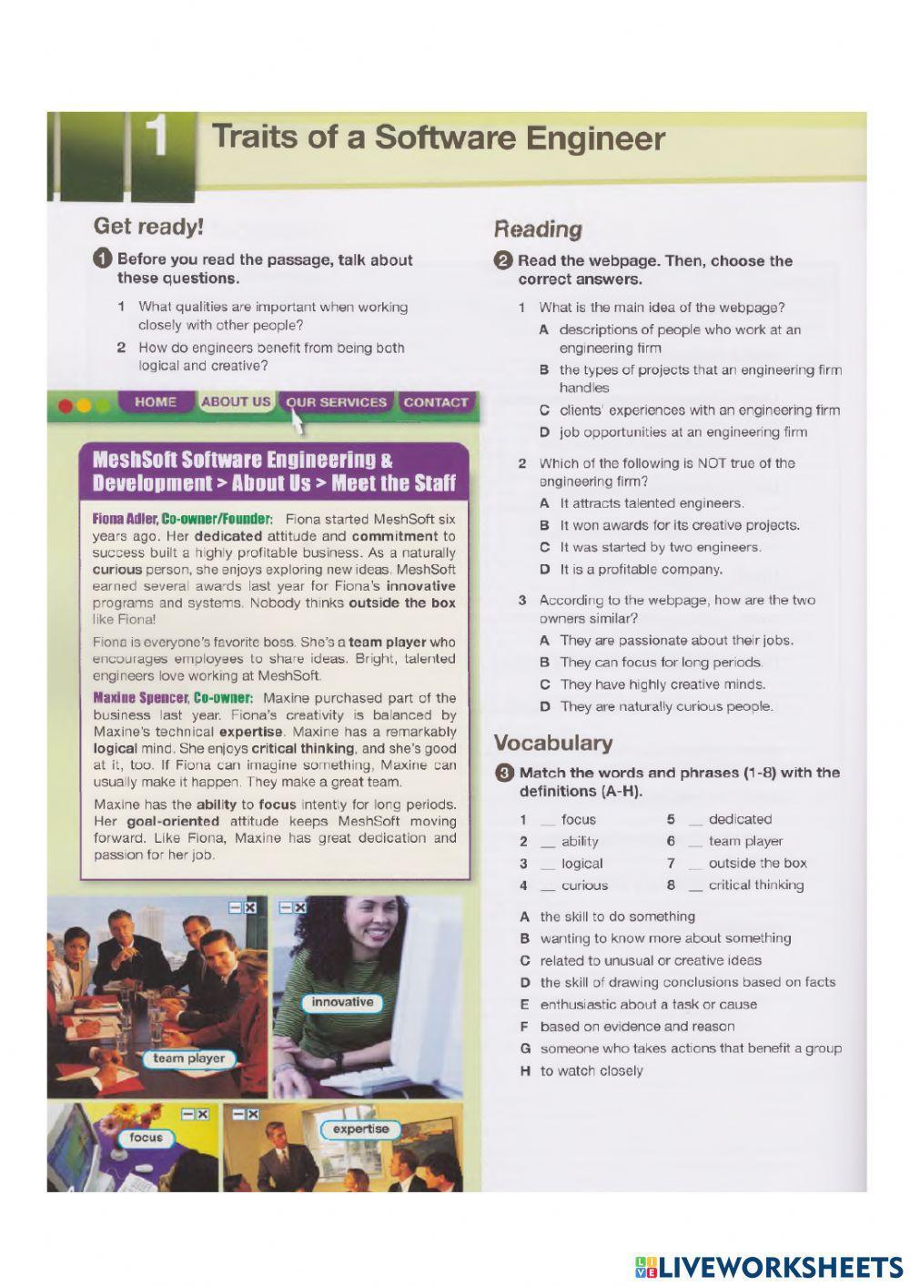 UNIT 1 TRAITS OF A SOFTWARE ENGINEER