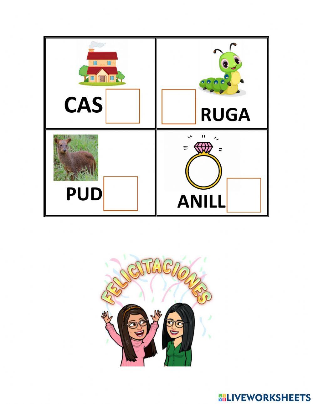 Sonido inicial y final