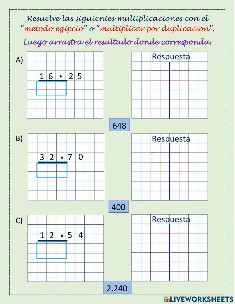 Multiplicaciones