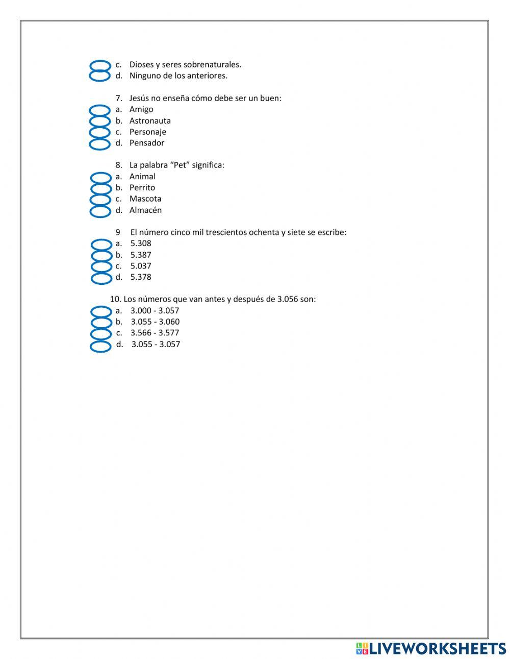 Evaluación de aprendizajes 18