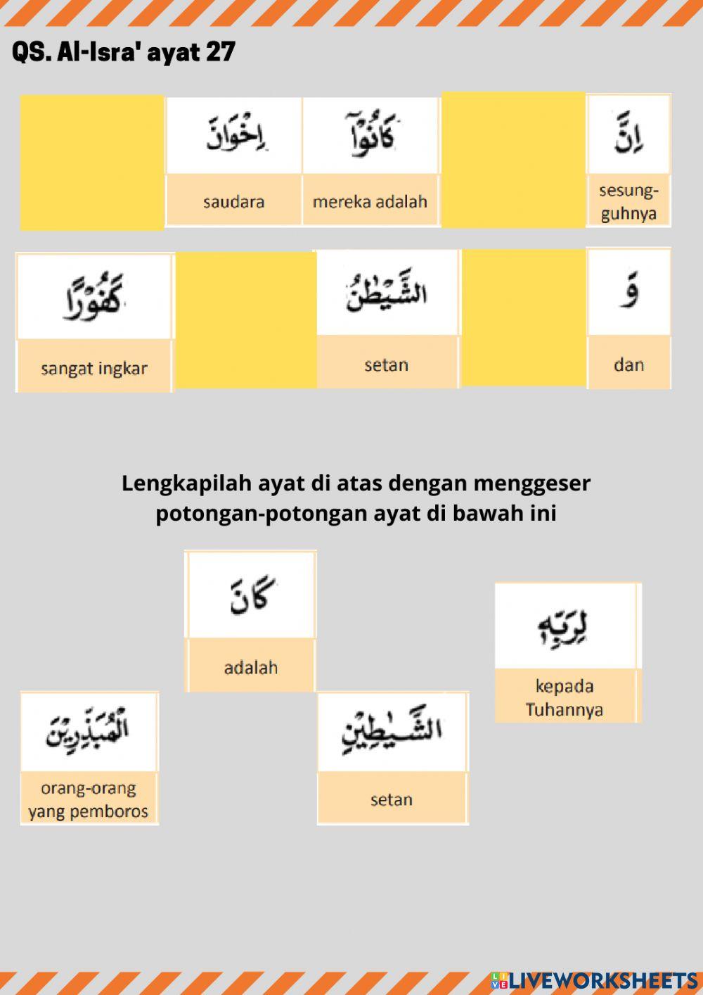 MENYUSUN AYAT RENDAH HATI 8