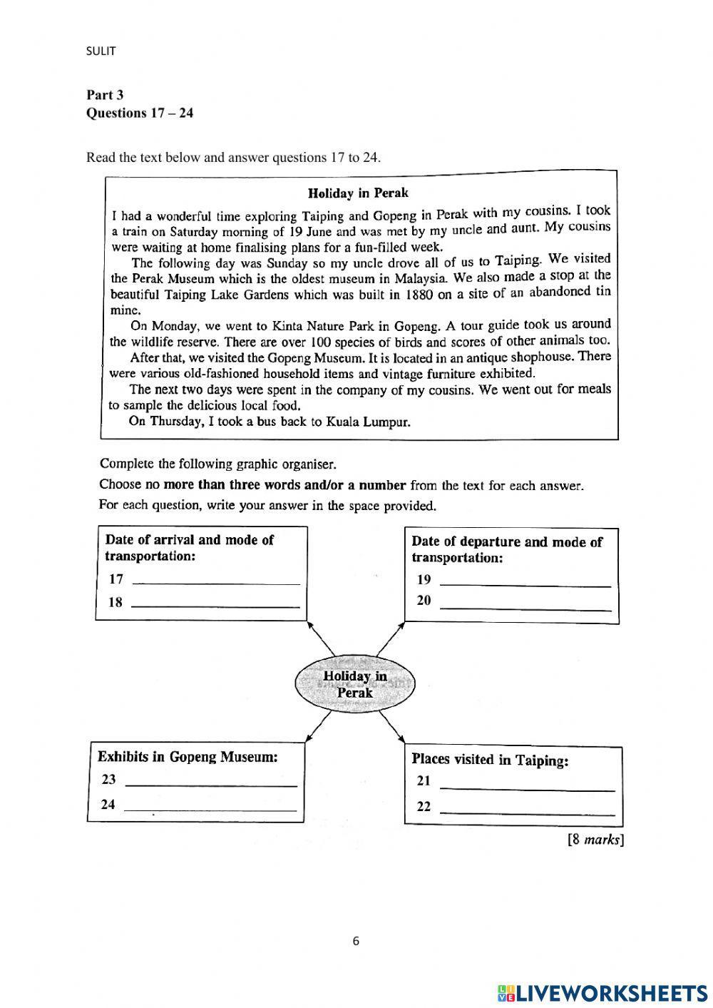 Form 1 2021 mid term exam