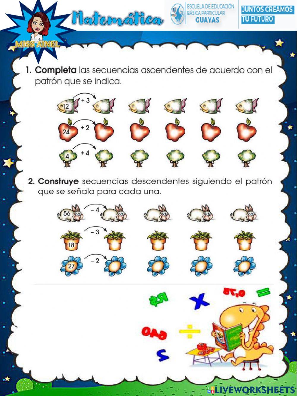 Secuencias numéricas