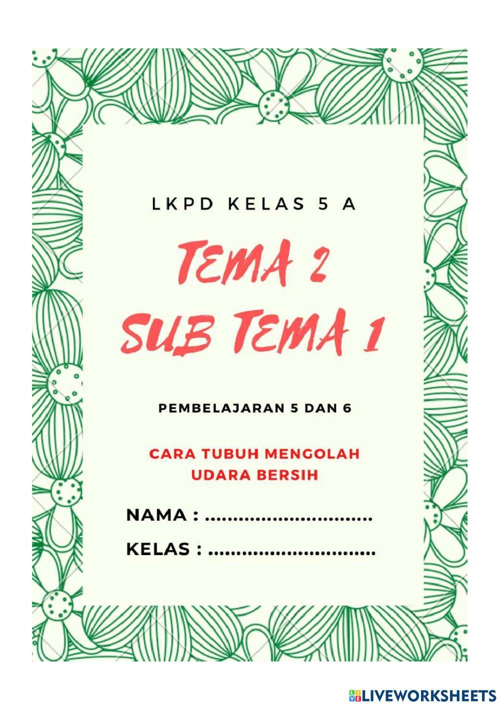LKPD Tema 2 Sub Tema 1 PB 5-6