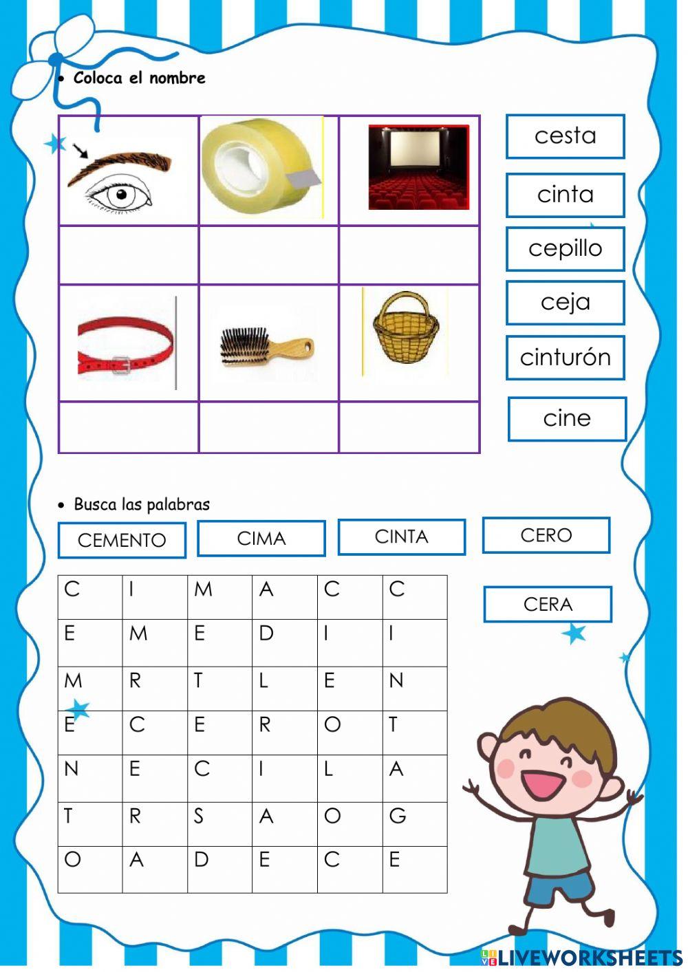 Jugamos con las sílabas ce-ci