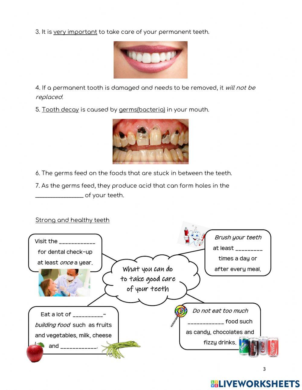 Caring for your teeth