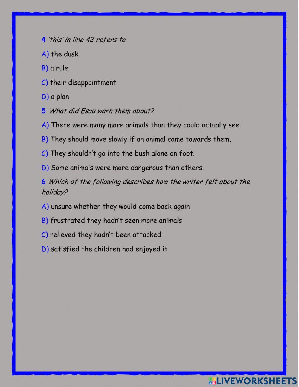 Reading and use of english