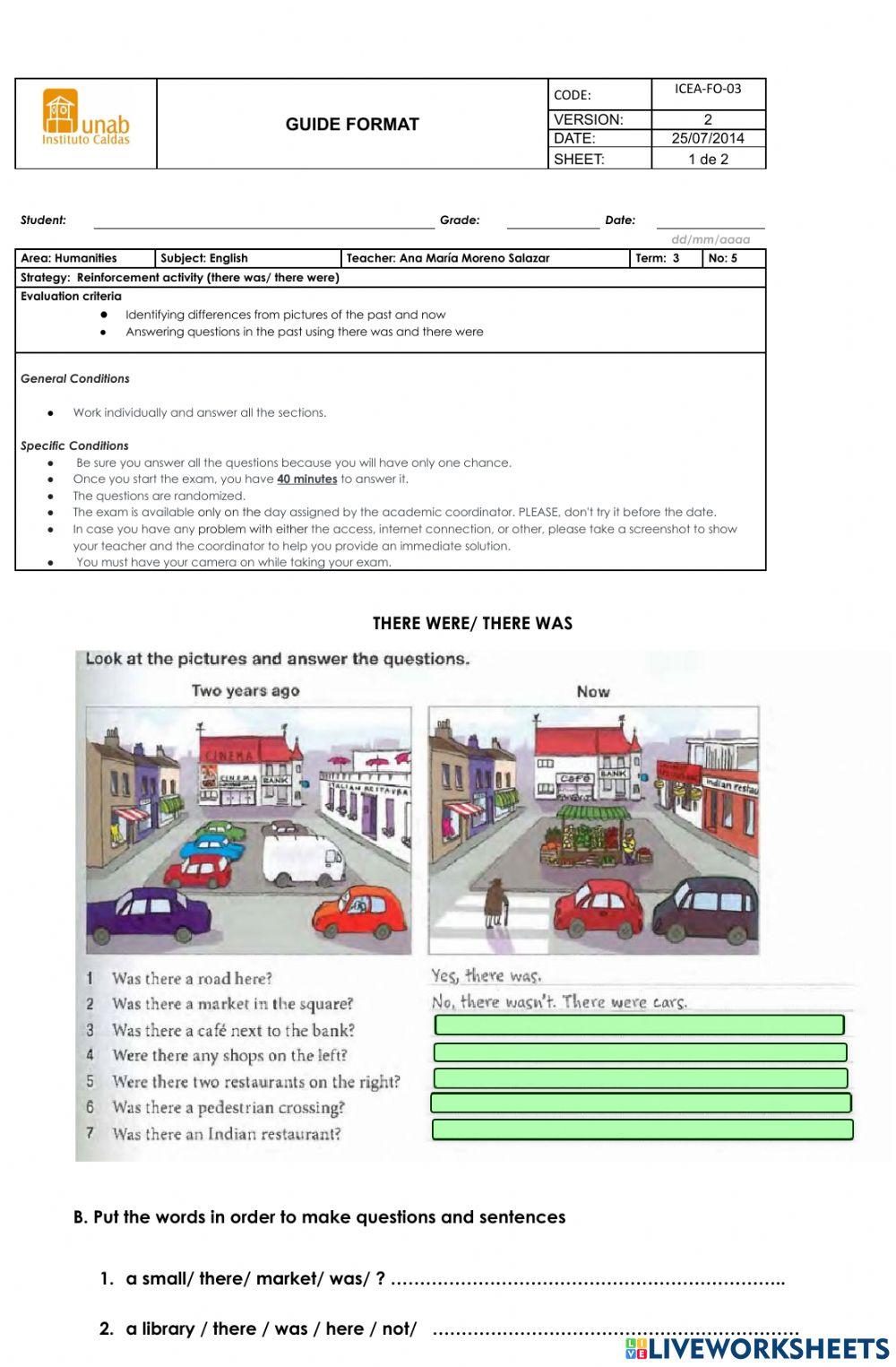 There was There were