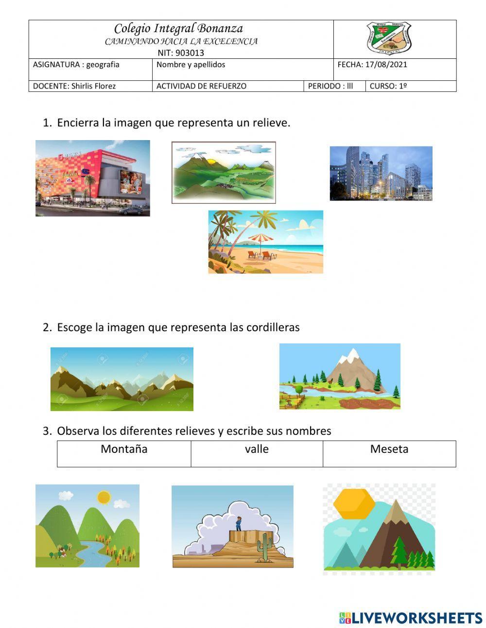 Taller geografia