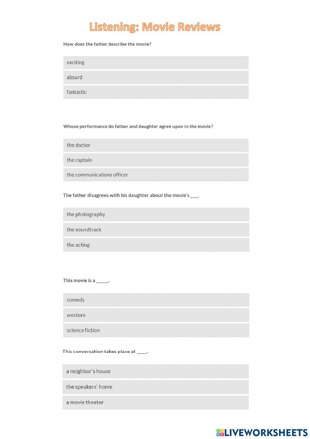 Listening Comprehension