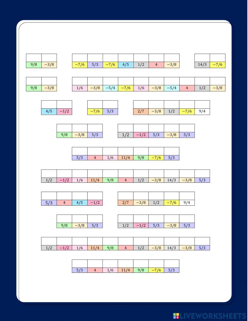 Acertijo Fraccionario