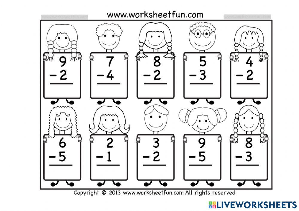 Nombor 1-10 dan Tolak Dalam Lingkungan 10