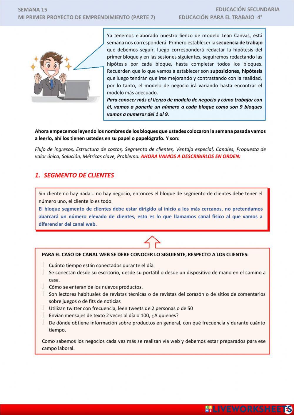 Mi primer proyecto de emprendimiento PARTE VII