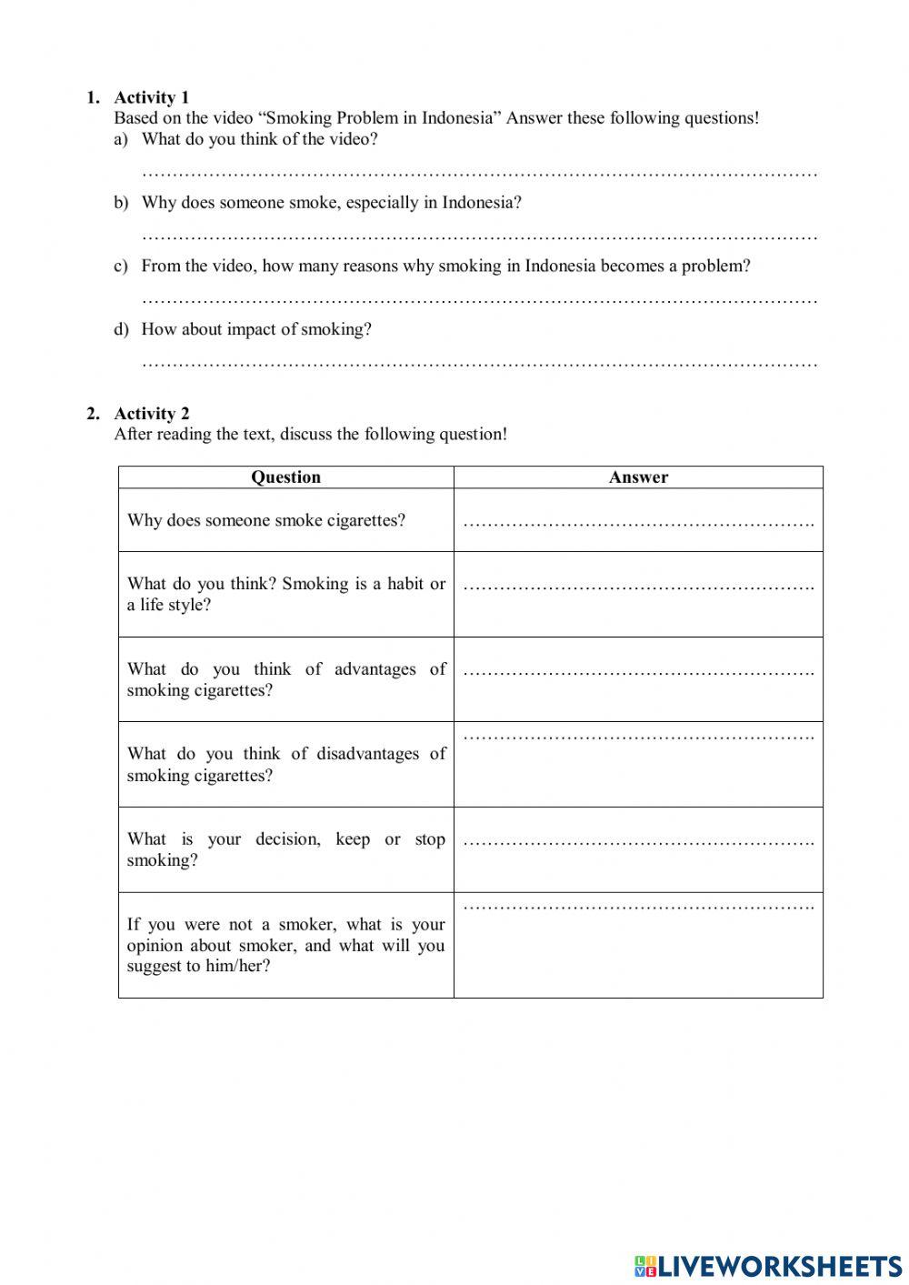 LKPD Analytical exposition Text 2 worksheet LKPD Analytical exposition Text 2 worksheet