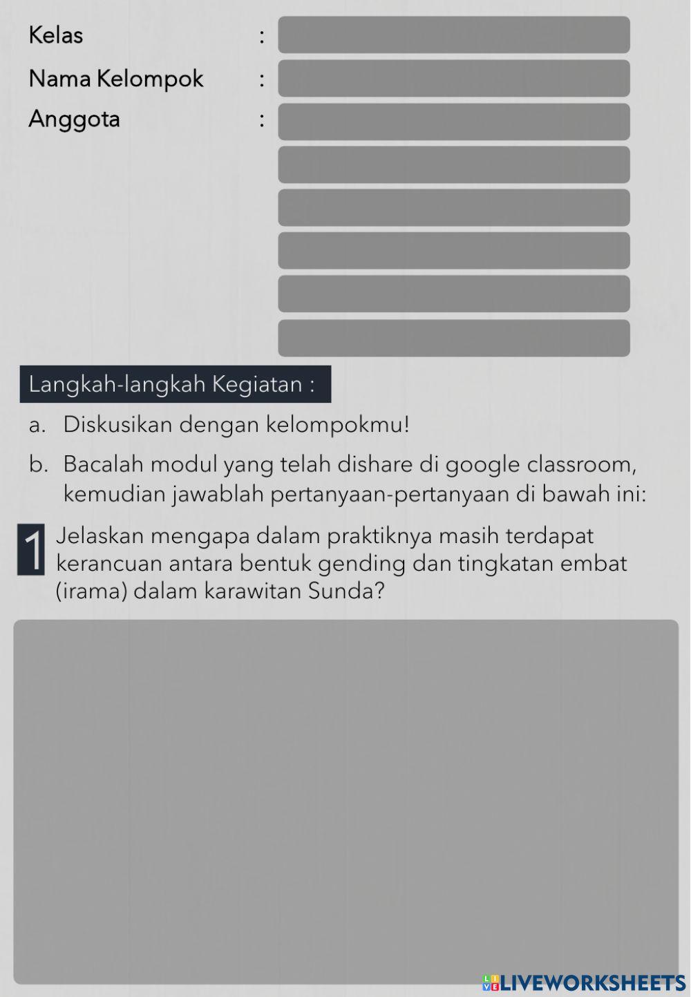 LKPD Rerenggongan dan Irama