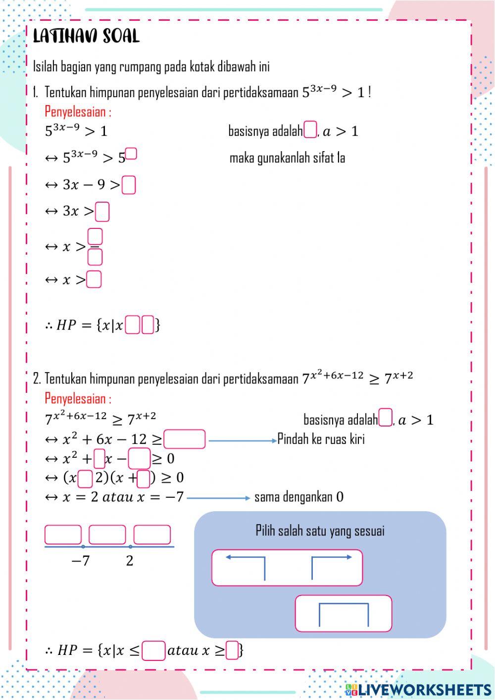LKPD 04-Pertidaksamaan Eksponensial