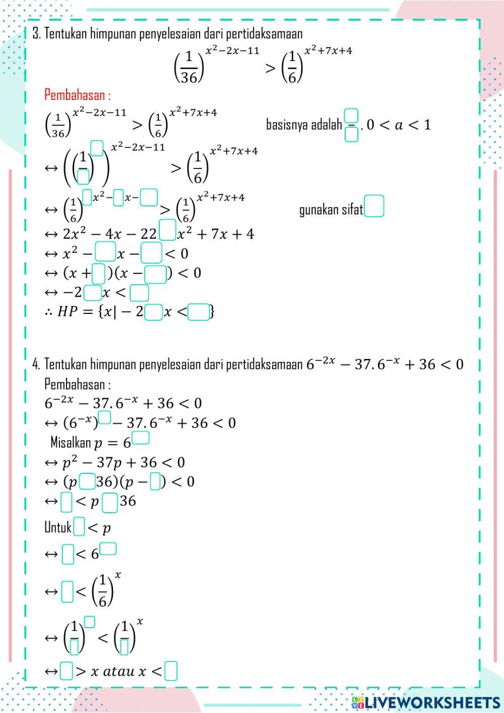 LKPD 04-Pertidaksamaan Eksponensial