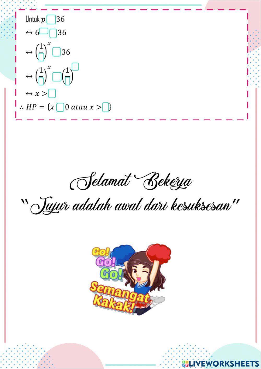 LKPD 04-Pertidaksamaan Eksponensial
