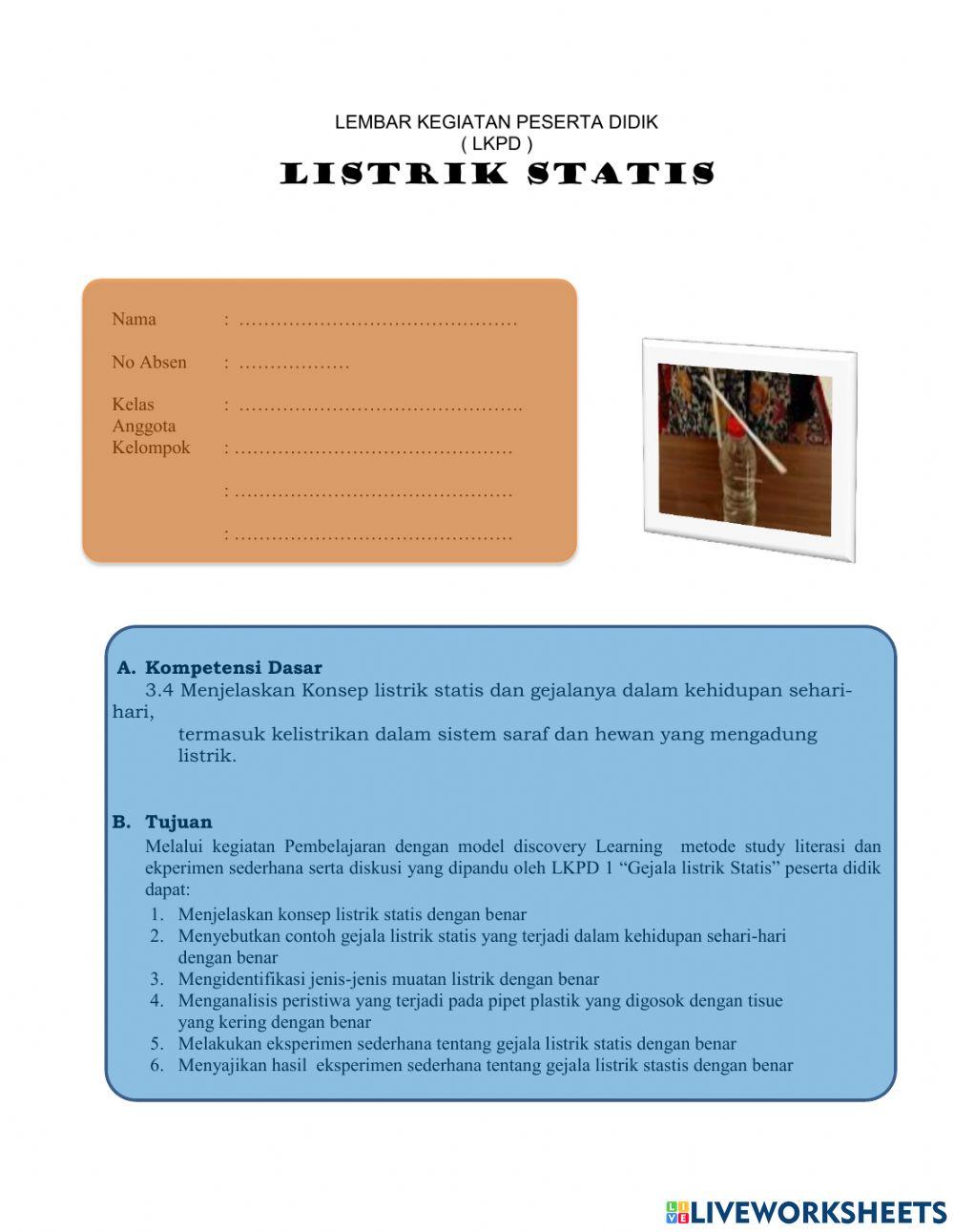 LKPD gejala Lisrik Statis