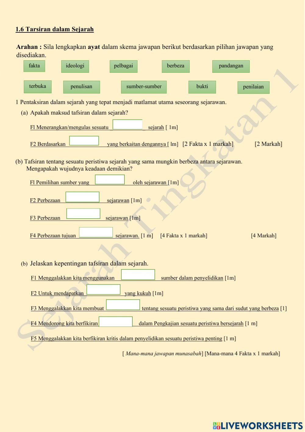 1.6 Tafsiran dalam Sejarah