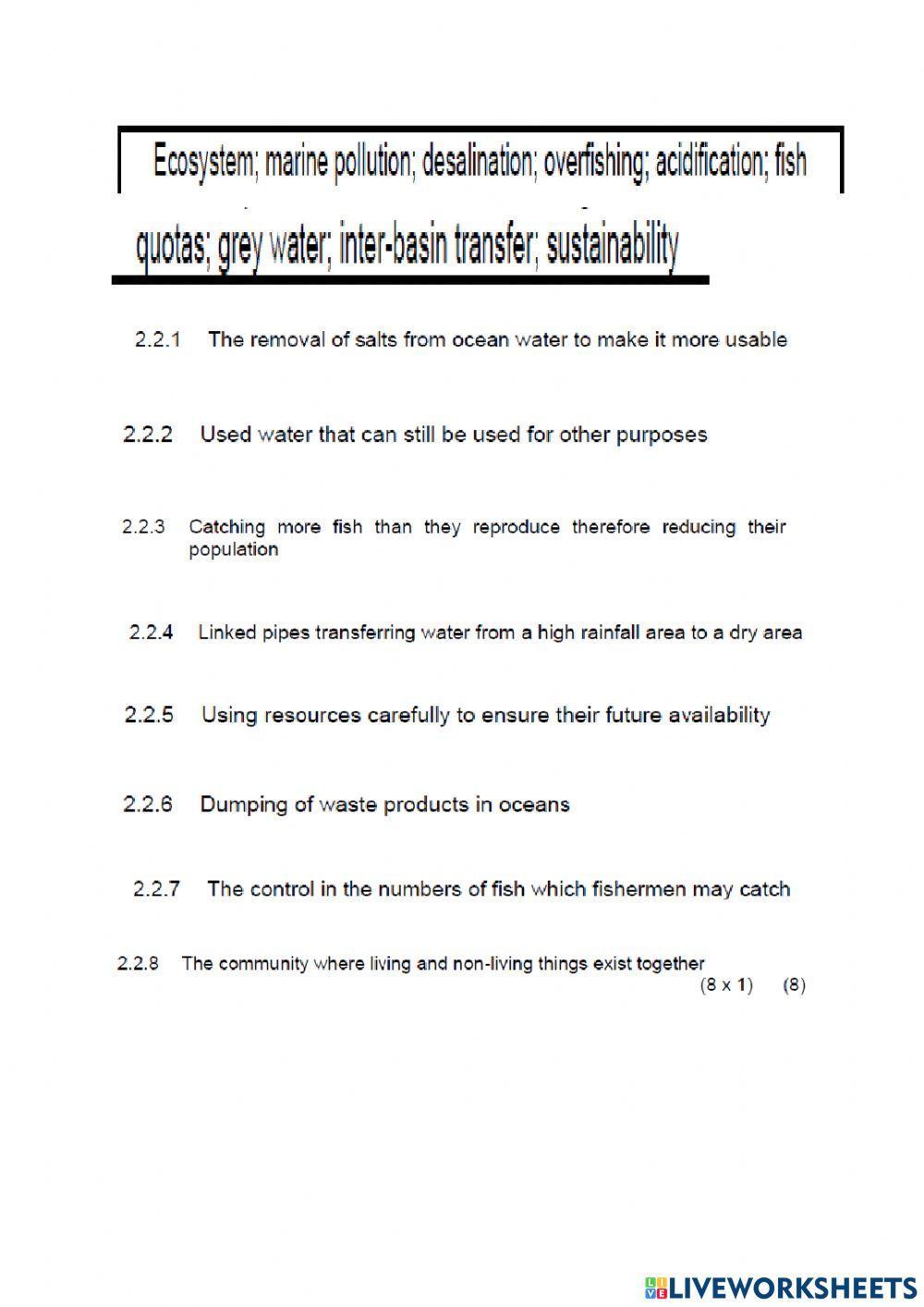Geography paper 2 part 2