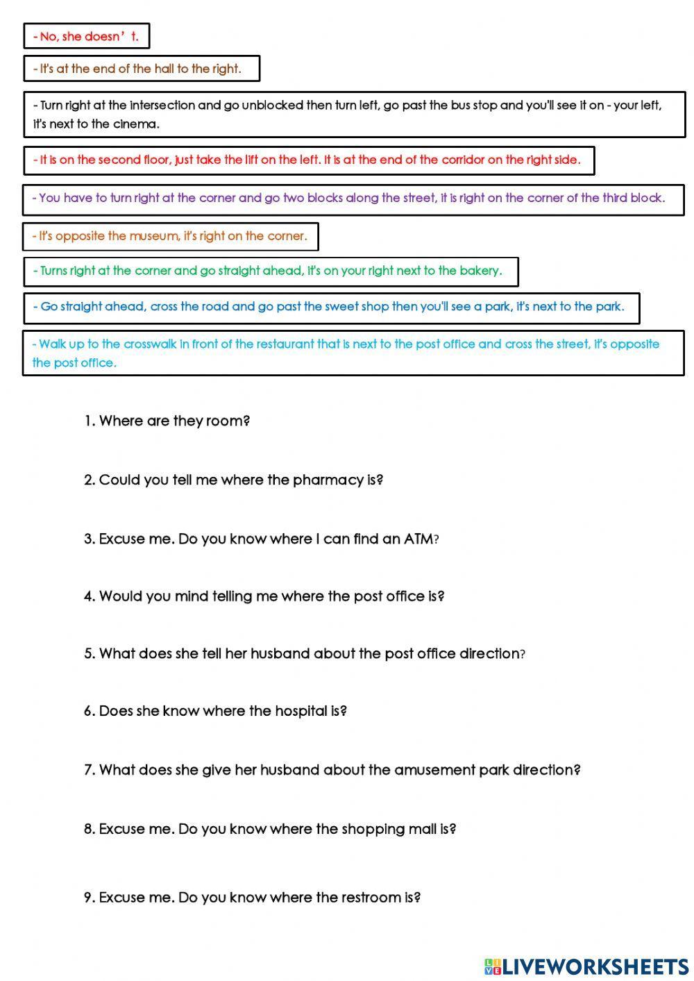 Asking & Giving Direction