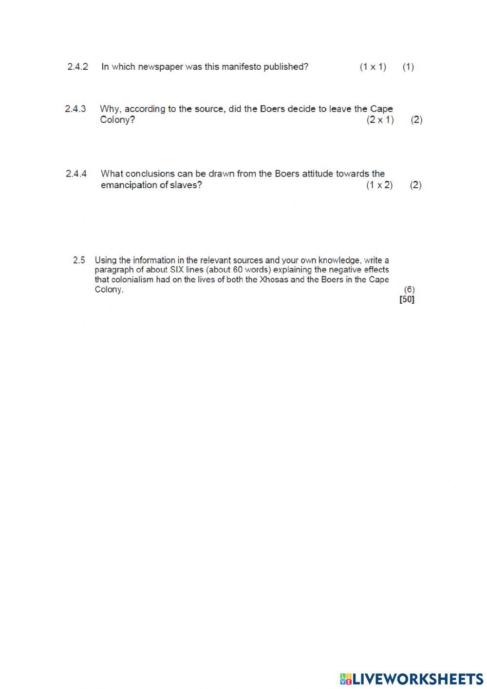 History paper part 2