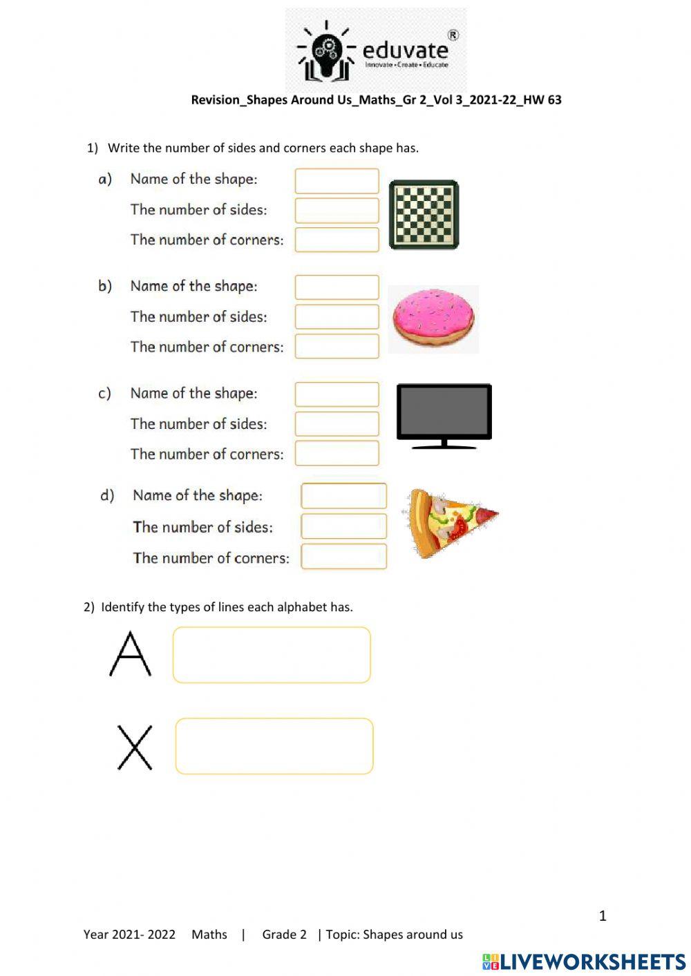 Lines and plane shapes