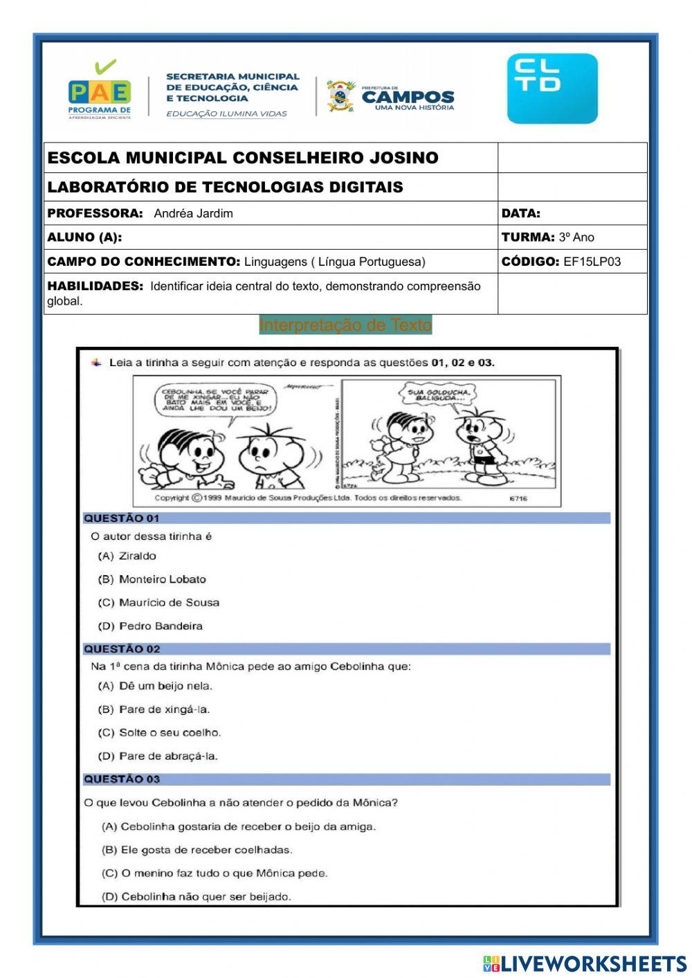 Interpretação de texto