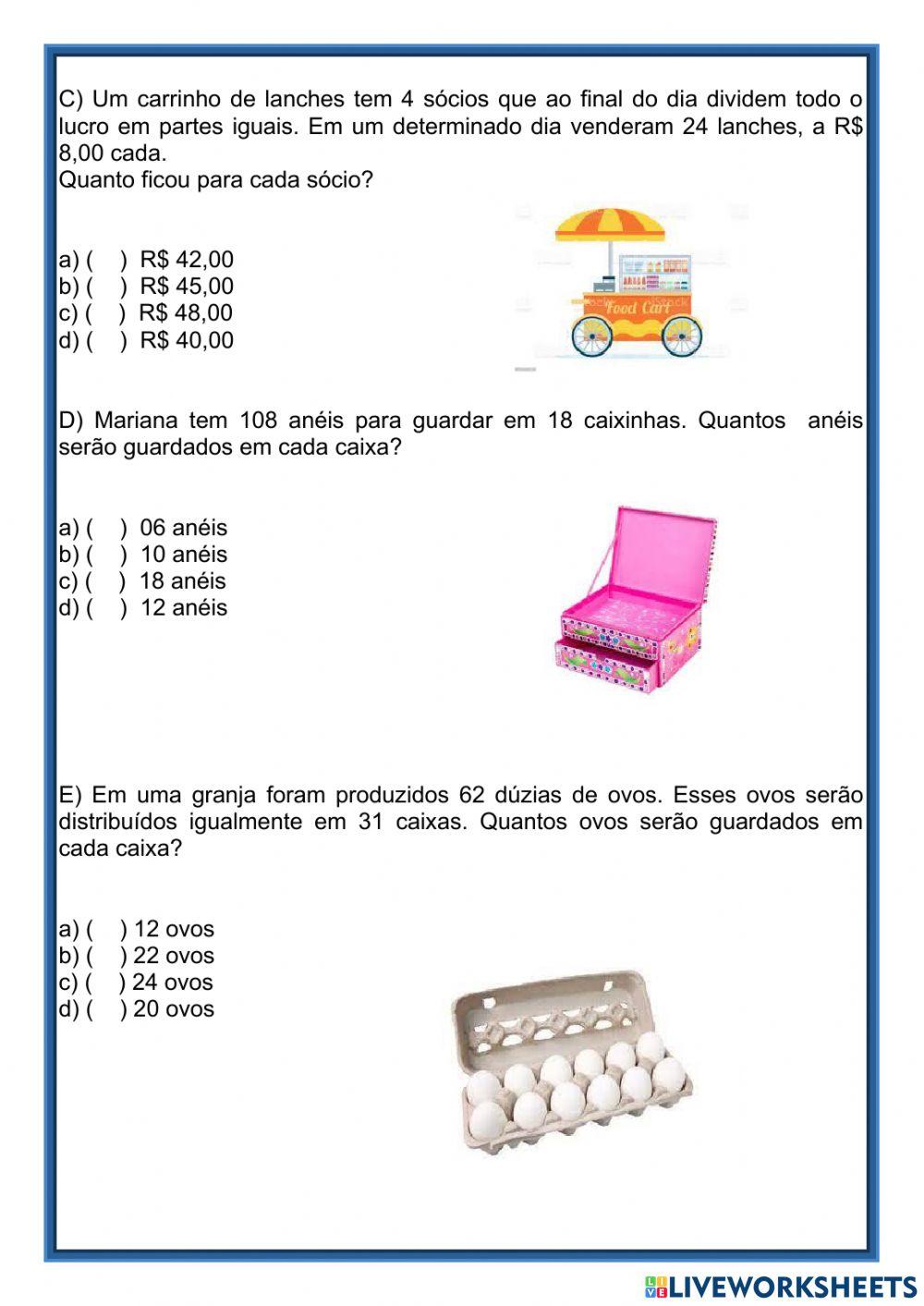 Probleminhas com divisão