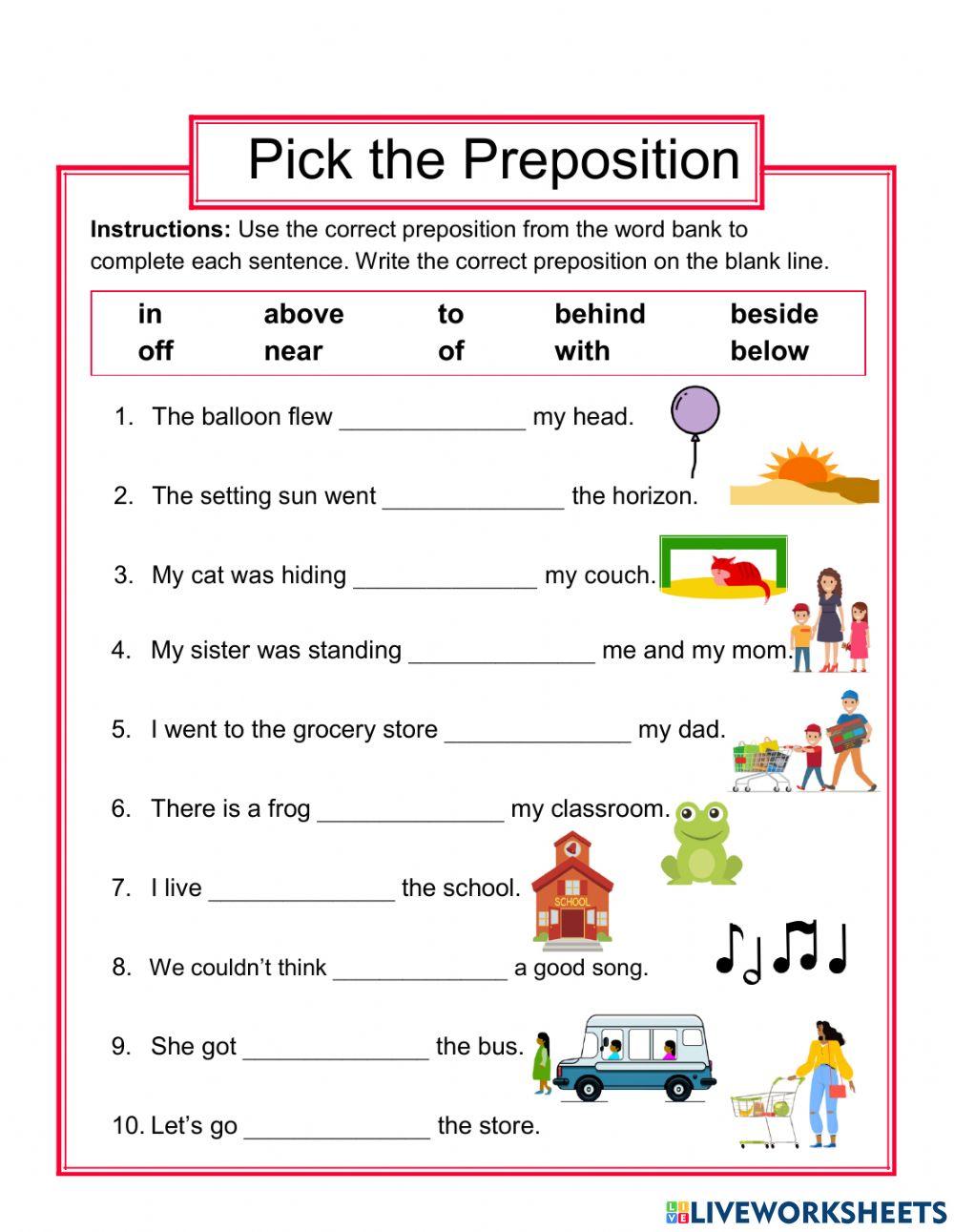 1274293 Basic Preposition Miss Mary LiveWorksheets 1274293 Basic Preposition Miss Mary LiveWorksheets